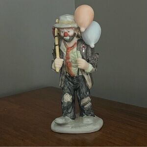 Vintage FLAMBRO Collection 5" Emmett Kelly Jr. Hobo Clown With Balloons